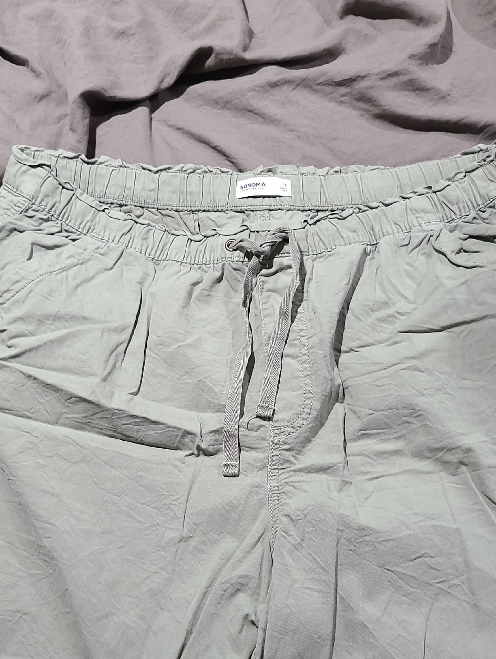 Sonoma Light Sage Drawstring Shorts